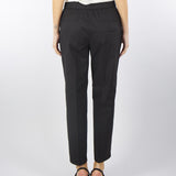 Pantalone Nero in cotone stretch con elastico sul retro