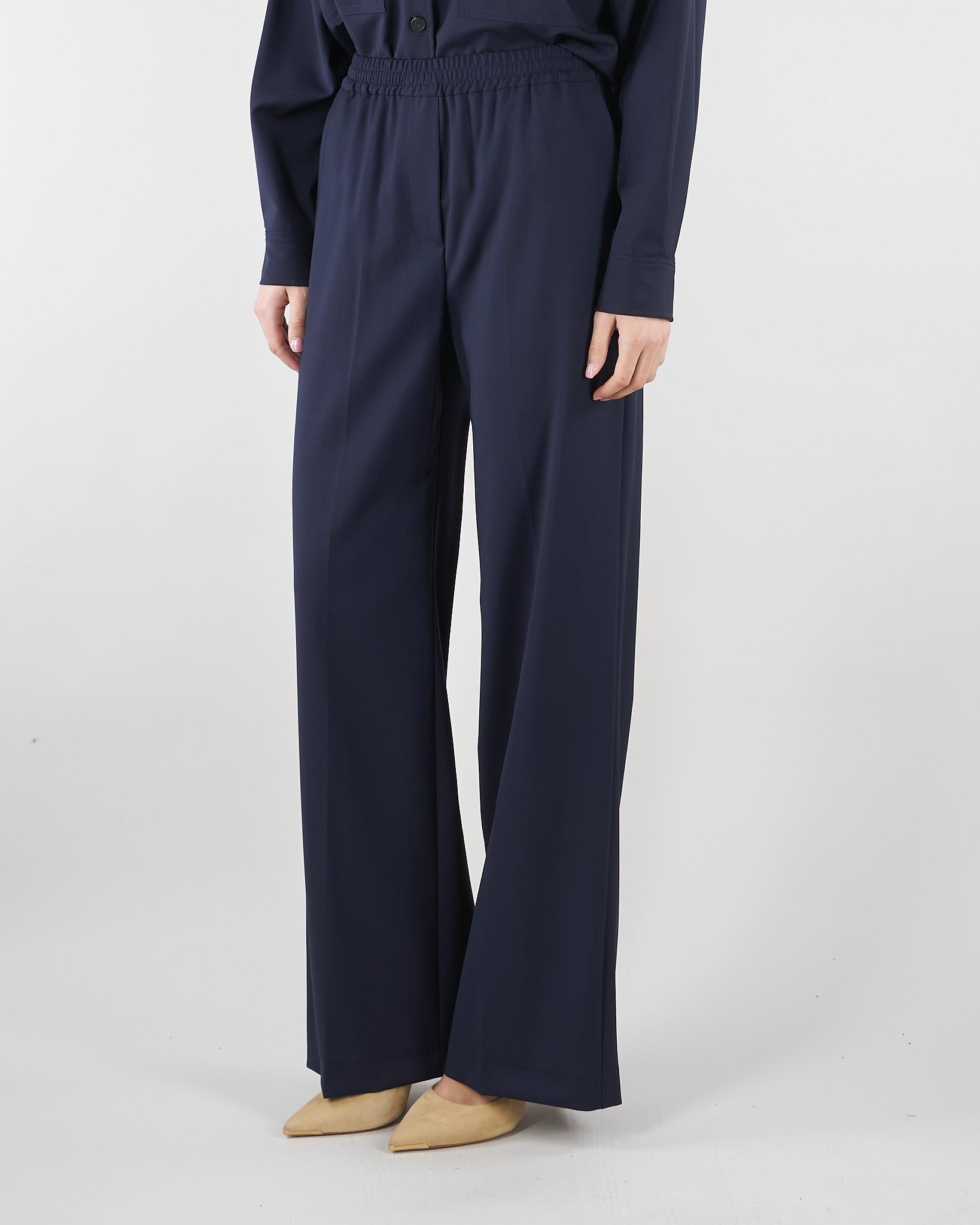 Pantalone Blu con elastico in vita WKDMALLO 1 MAX MARA WEEKEND 