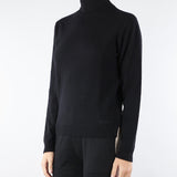 Maglia Dolcevita Nero in pura lana e cashmere RI5NT001 0001 ICONA 