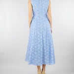 Abito Celeste in tessuto jacquard floreale MSEGAMBERO 2 MAX MARA STUDIO 