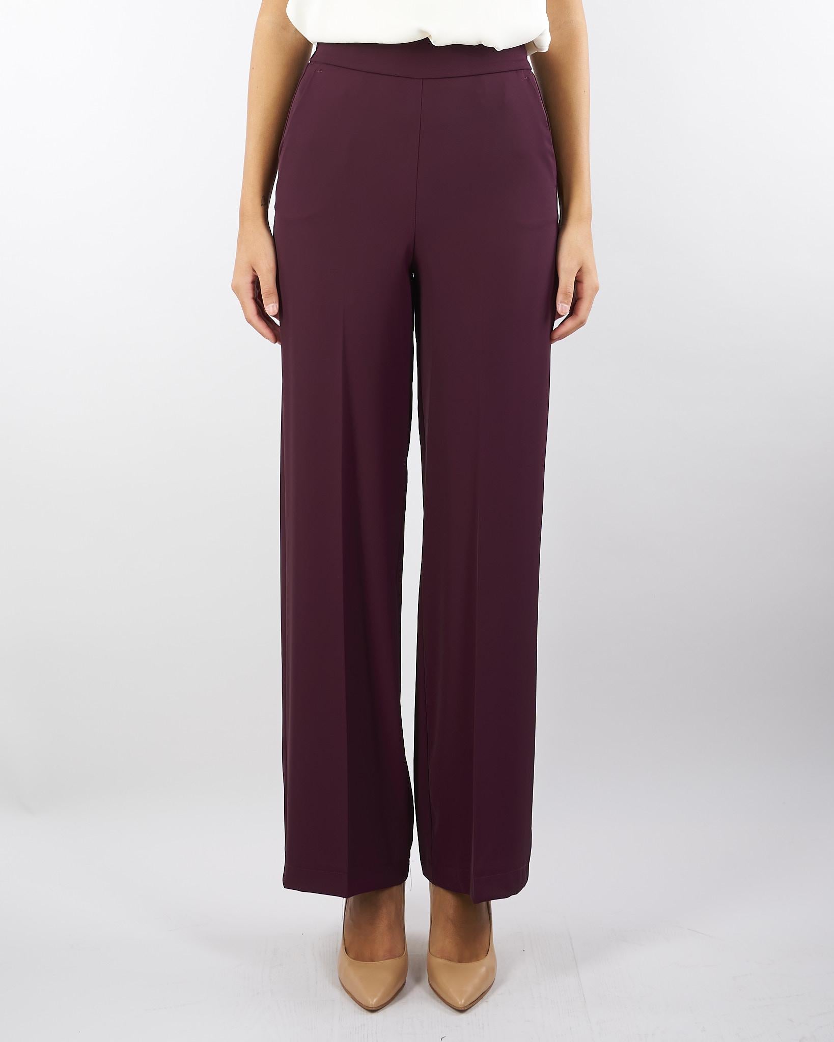 Pantalone Bordeaux cropped wide leg TF0360 38 VICOLO 