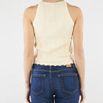 Top Mimosa Crema in maglia MIMOSA 690 NENETTE 
