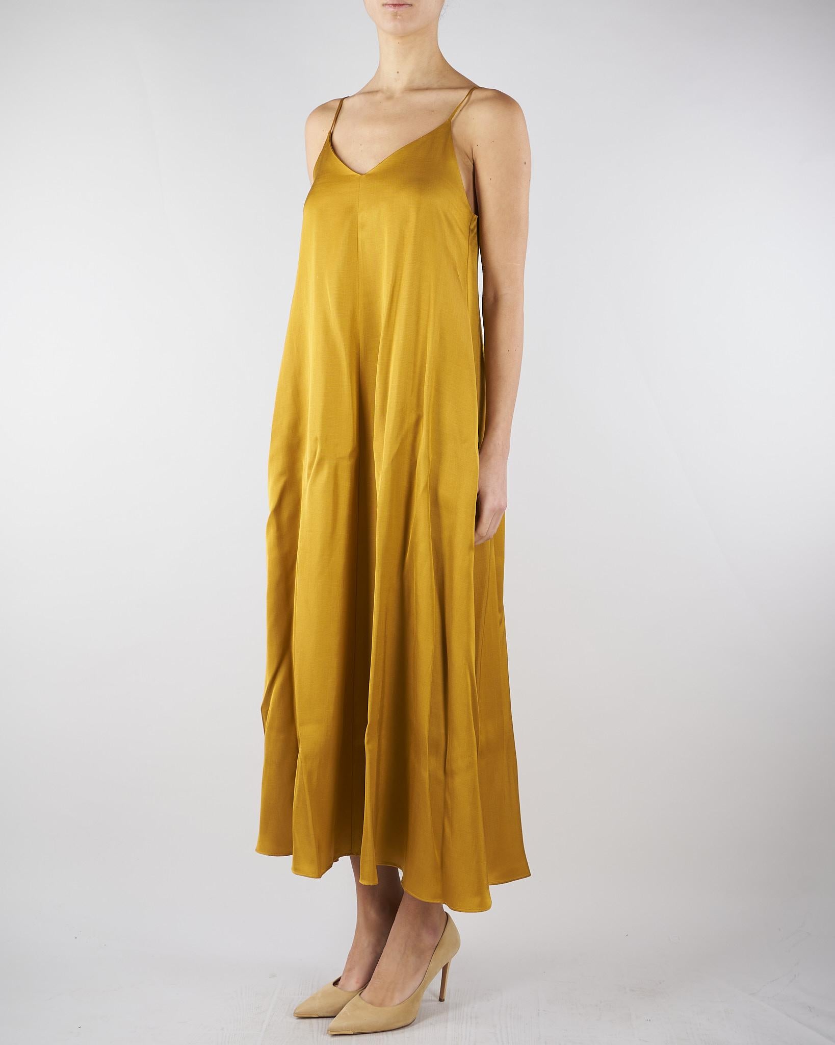 Sip dress Senape in gabardina di misto lino MLLVOLIERA 2 MARELLA 