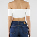 Top in maglia Avorio TK86B62E2 360 ELISABETTA FRANCHI 