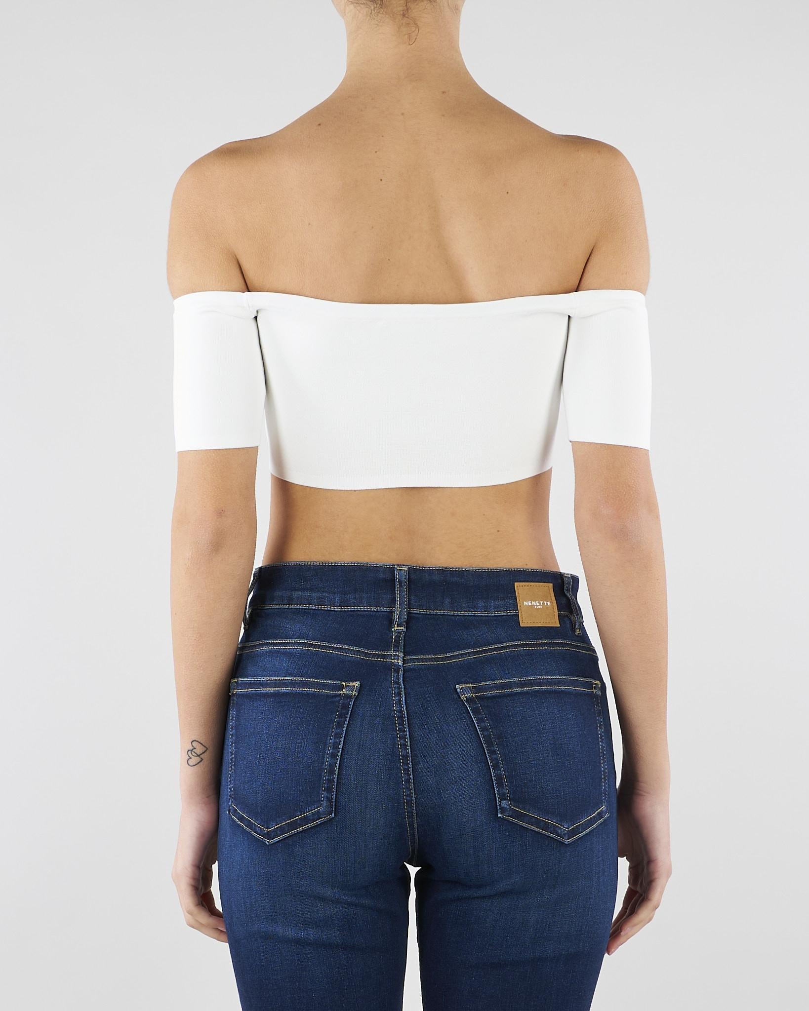Top in maglia Avorio TK86B62E2 360 ELISABETTA FRANCHI 