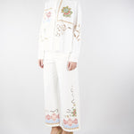 Camicia Bianco in cotone con pizzo e ricami WKDFONTE 1 MAX MARA WEEKEND 