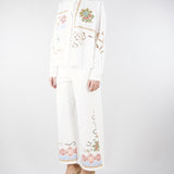 Camicia Bianco in cotone con pizzo e ricami WKDFONTE 1 MAX MARA WEEKEND 