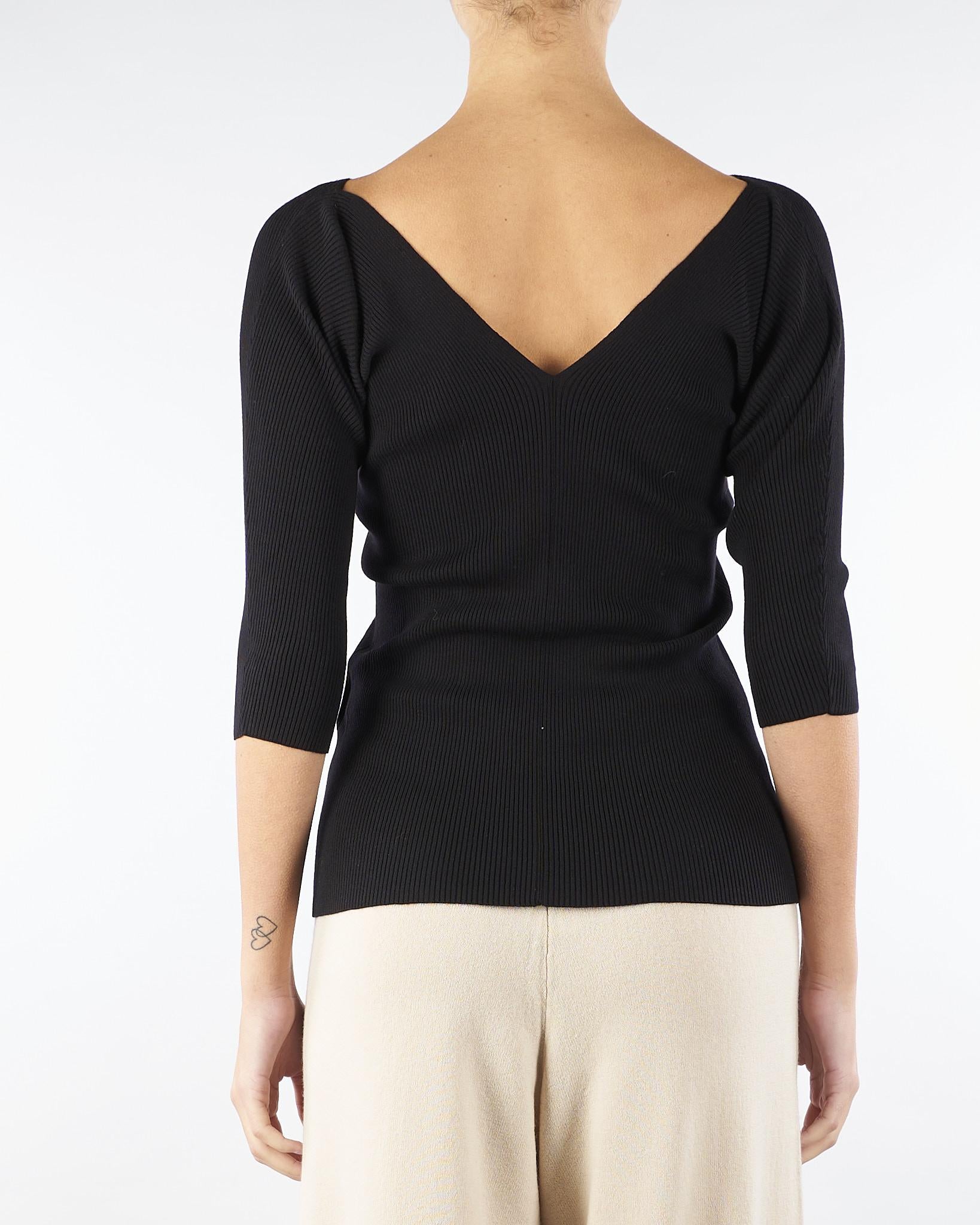 Maglia Nero in filato di viscosa OCEANO 14 MAX MARA WEEKEND 