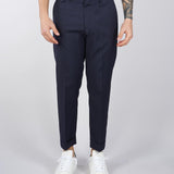 Pantalone Cooper Blu in fresco lana