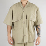 Camica Sabbia Oversize in puro cotone e lino CA3635 55 I'M BRIAN 