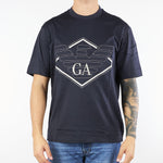 T-shirt Blu con ricamo maxi aquila in jersey EM002835AF107612 UB118 EMPORIO ARMANI 