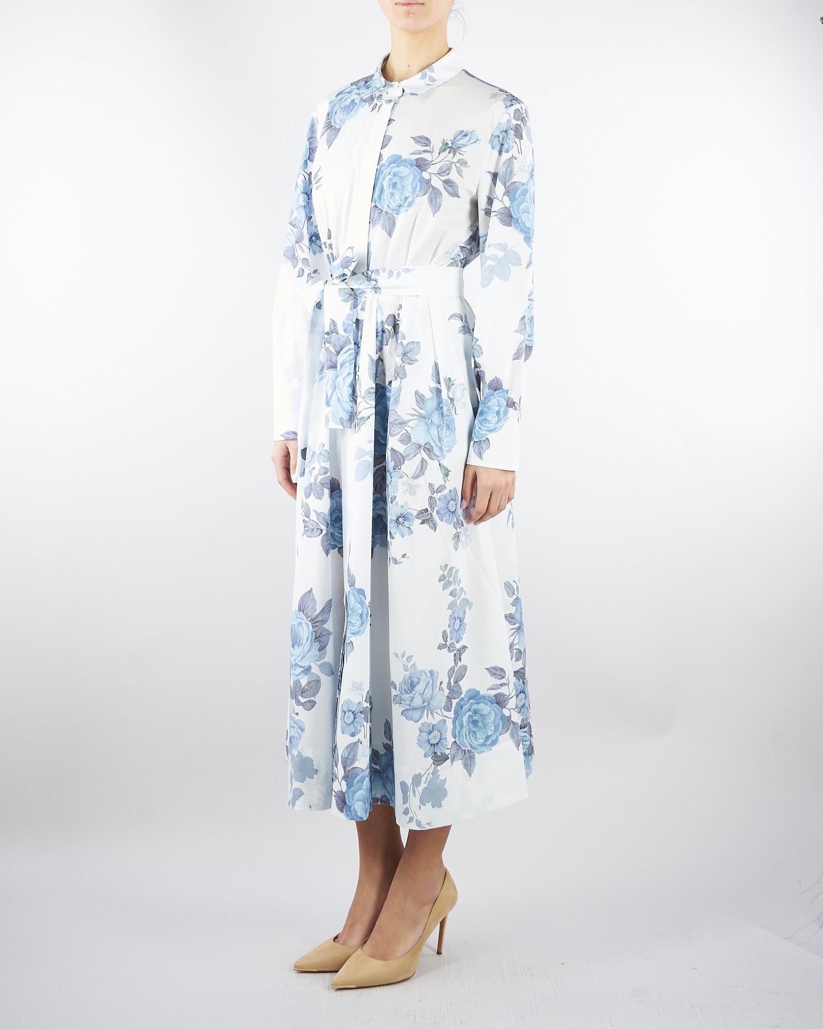 Chemisier Azzurro in popeline di cotone stretch MLLFORMICA 3 MARELLA 