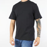 T-shirt Nero in cotone pesante XM4228 99 YES LONDON 