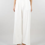 Pantalone Bianco wide leg con elastico SS260084 1 ELEH 