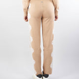 Pantalone in maglia con inserti in pizzo No Secrets