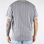 T-shirt Grigio slim fit con monogramma jacquard TH1197 41I LACOSTE 