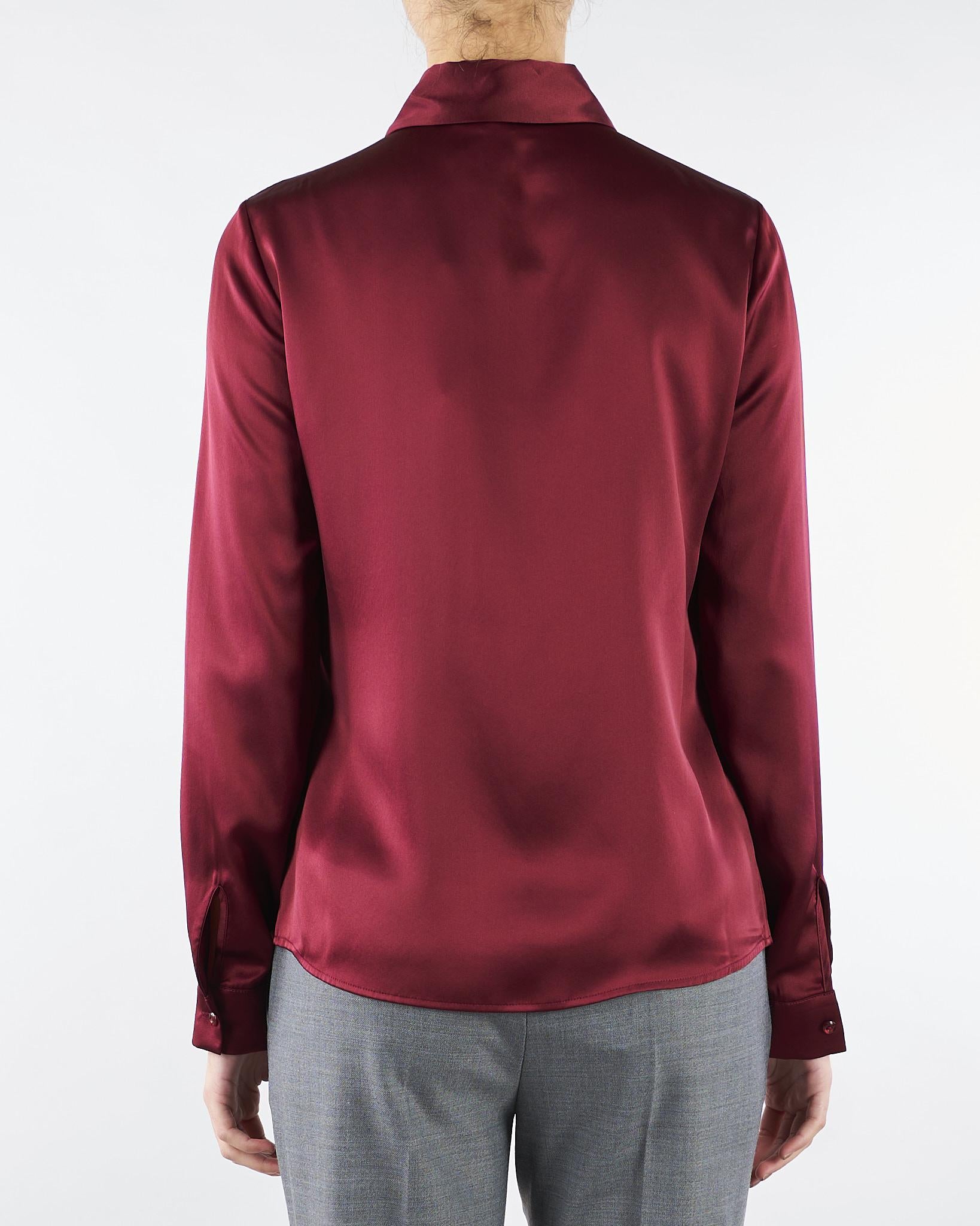 Camicia Rubino in seta FAUSTINA 503 NENETTE 