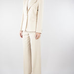 Blazer Crema in lana stretch WKDLAMINE 11 MAX MARA WEEKEND 