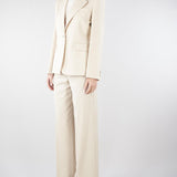 Blazer Crema in lana stretch WKDLAMINE 11 MAX MARA WEEKEND 