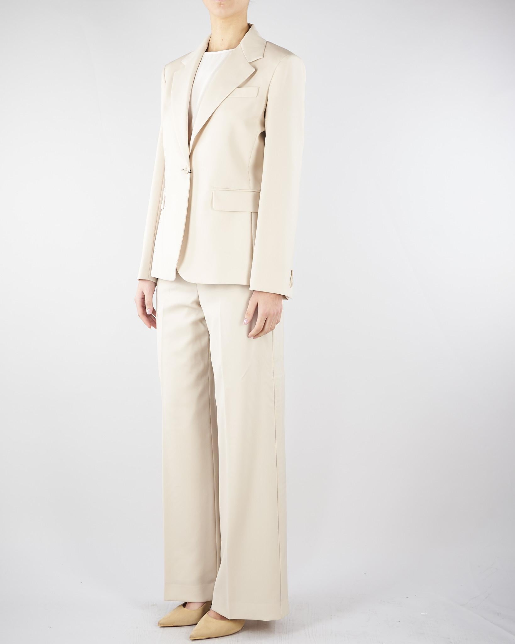 Blazer Crema in lana stretch WKDLAMINE 11 MAX MARA WEEKEND 