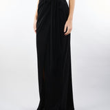 Gonna Nero in velluto con fiocco AT301 99 ATELIER LEGORA 