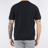 Maglia Nero jacquard in cotone ice crèepe