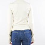 Maglia lupetto Panna in viscosa stretch RF5271MA41R 14300 BLUGIRL 