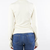 Maglia lupetto Panna in viscosa stretch RF5271MA41R 14300 BLUGIRL 