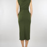Abito Verde midi in jersey di viscosa MSTAUREO 1 MAX MARA STUDIO 