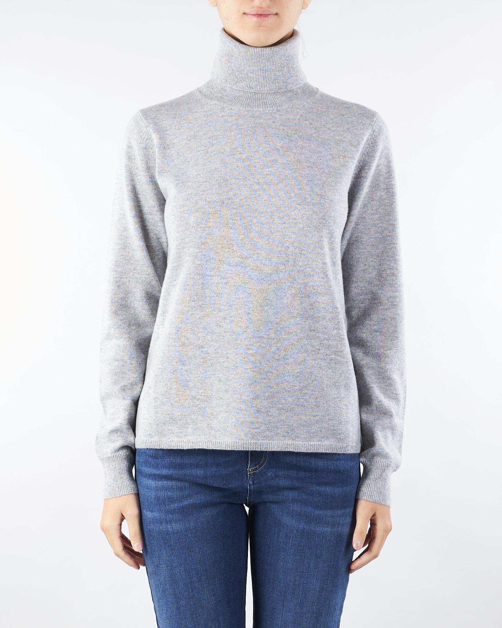 Maglia Grigio collo alto in lana e cachemire EDUCATA 7 MAX MARA STUDIO 