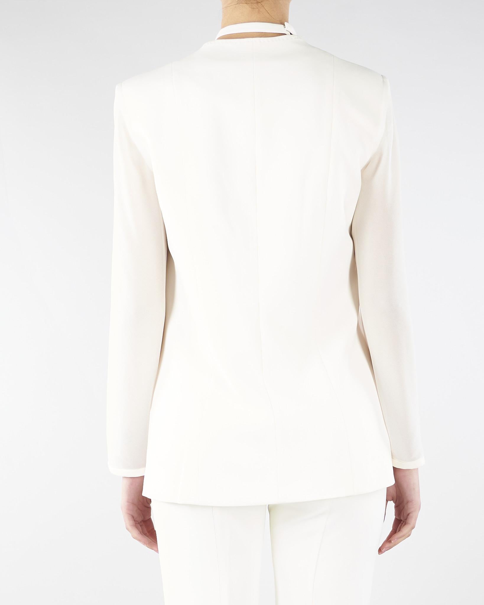 Giacca Barnet Avorio con fiore e maniche velate BARNET 4 NENETTE 