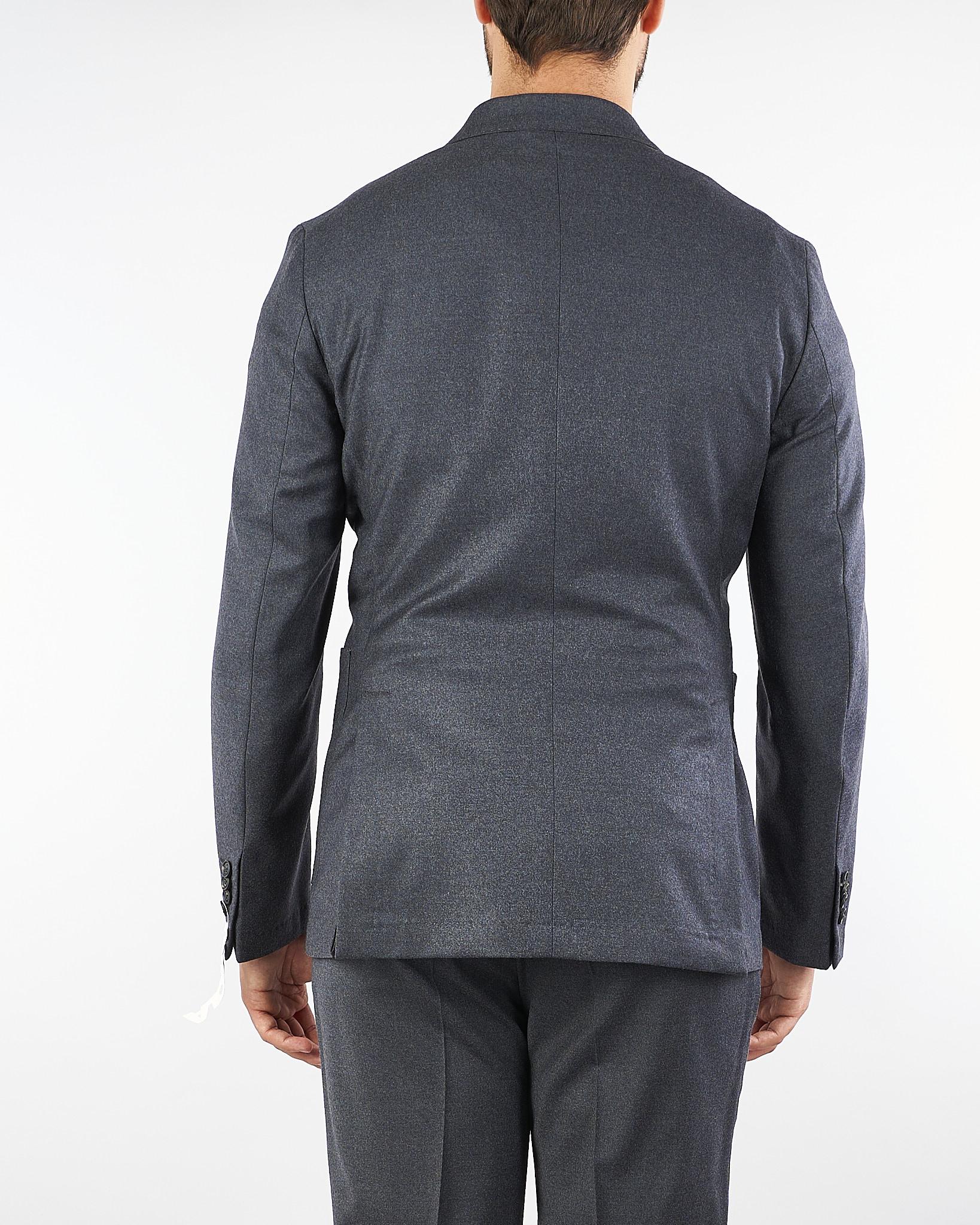 Giacca Grigio doppiopetto in flanella di lana 3932G2738250501 98 MANUEL RITZ 