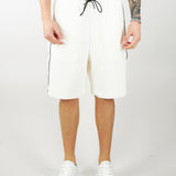 Bermuda in double jersey con coulisse e tape logato Emporio Armani