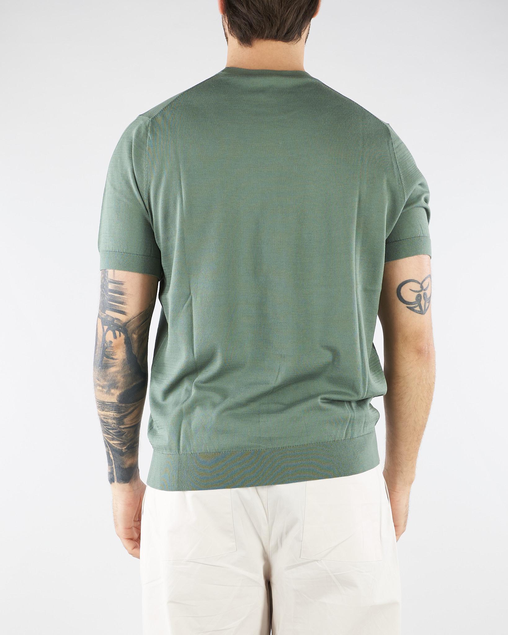 Maglia Verde in cotone ultrafine DK17036 35 DIKTAT 