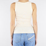 Top Burro in maglia con logo TK80B61E2 193 ELISABETTA FRANCHI 