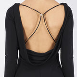 Abito Red Carpet in jersey leggero con drappeggi