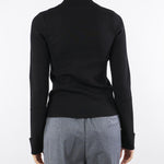 Maglia Nero Fitted con strass RF5114MS99E 22222 BLUGIRL 