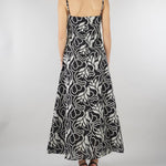 Slip dress Nero-Bianco in mussola ricamata PBPCAMINO 6 PENNY BLACK 