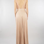 Abito Carne-Burro Red Carpet in tulle e jersey lurex ABR4462E2 X81 ELISABETTA FRANCHI 