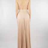 Abito Carne-Burro Red Carpet in tulle e jersey lurex ABR4462E2 X81 ELISABETTA FRANCHI 