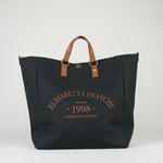 Tote Nero-Cuoio in canvas BS14A62E2 B58 ELISABETTA FRANCHI 