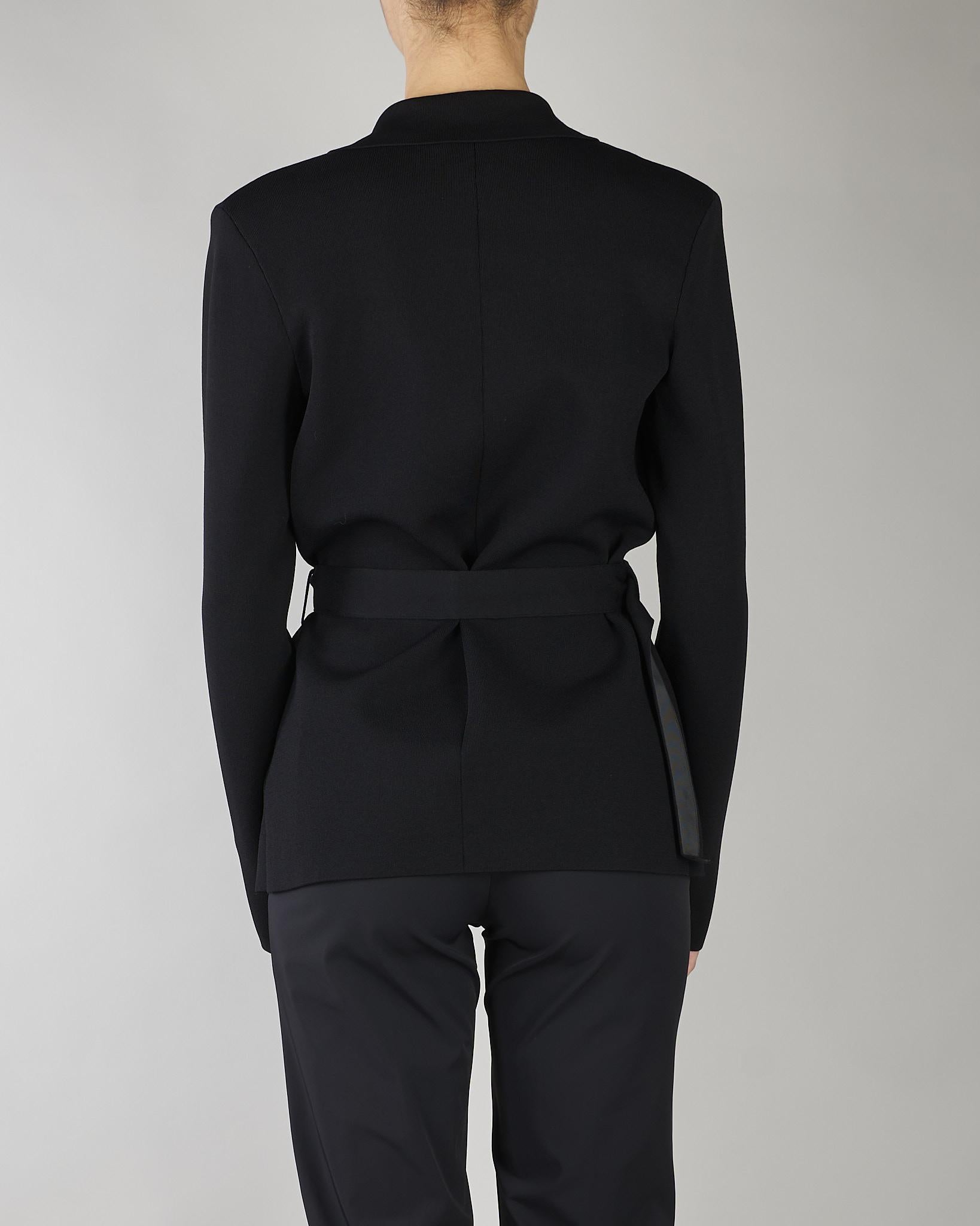 Giacca Nero in maglia punto stoffa MK10B62E2 110 ELISABETTA FRANCHI 