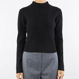 Maglia Nero a costine MONDO 700 NENETTE 