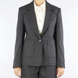 Giacca Antracite microfantasia RI9CO34 80 ANGELA DAVIS 