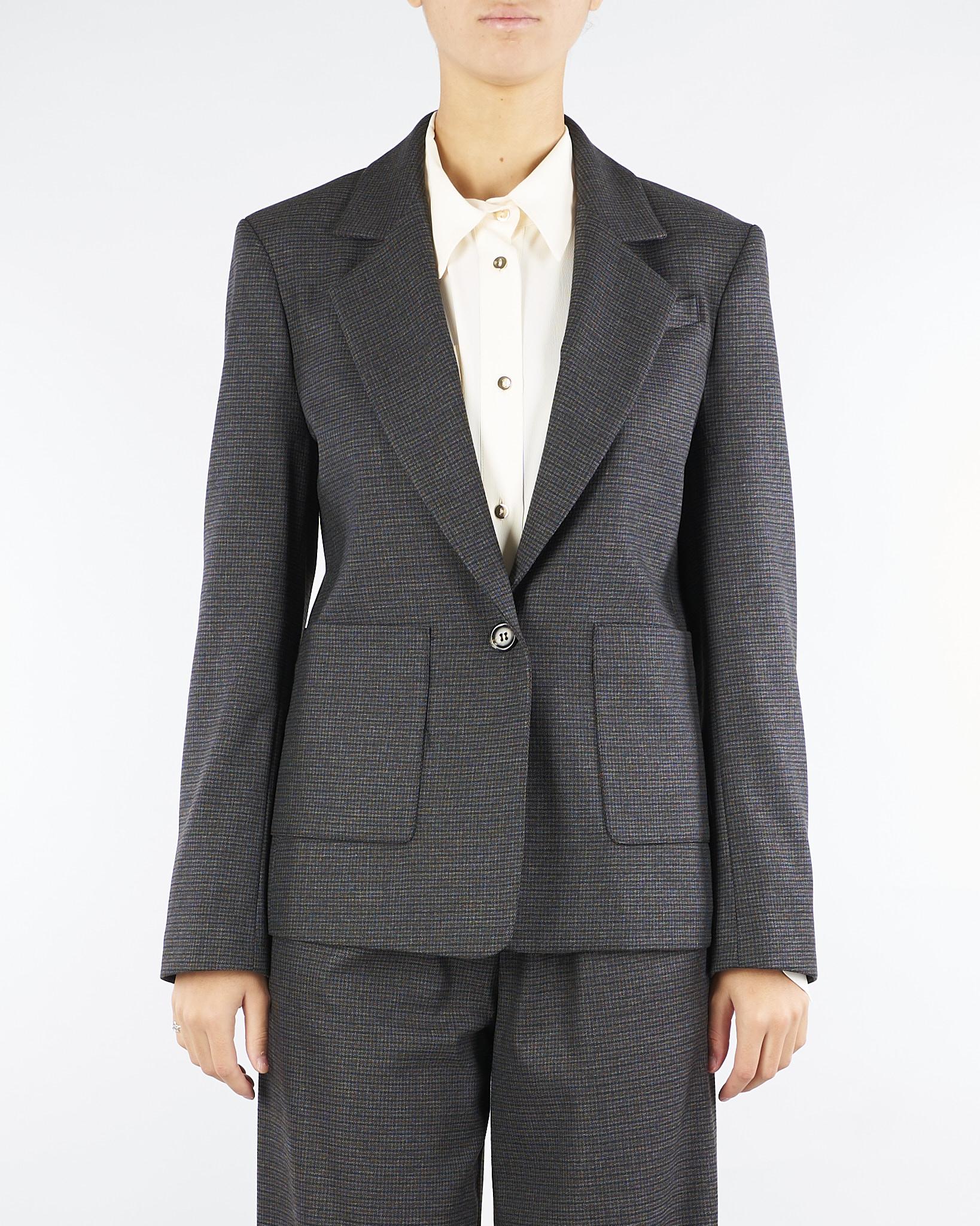 Giacca Antracite microfantasia RI9CO34 80 ANGELA DAVIS 