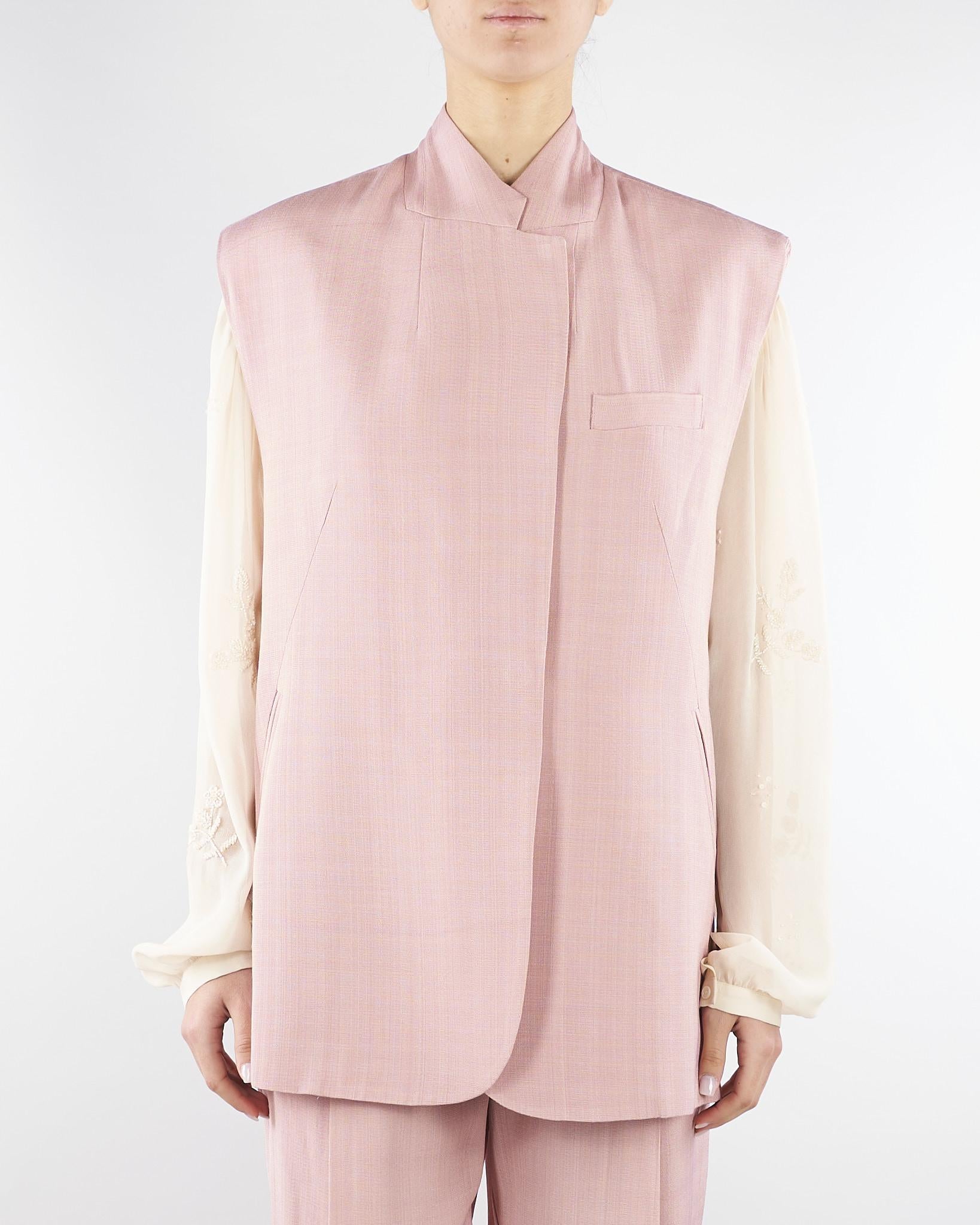 Gilet Oversize Rosa M6PW03 423 MEIMEIJ 