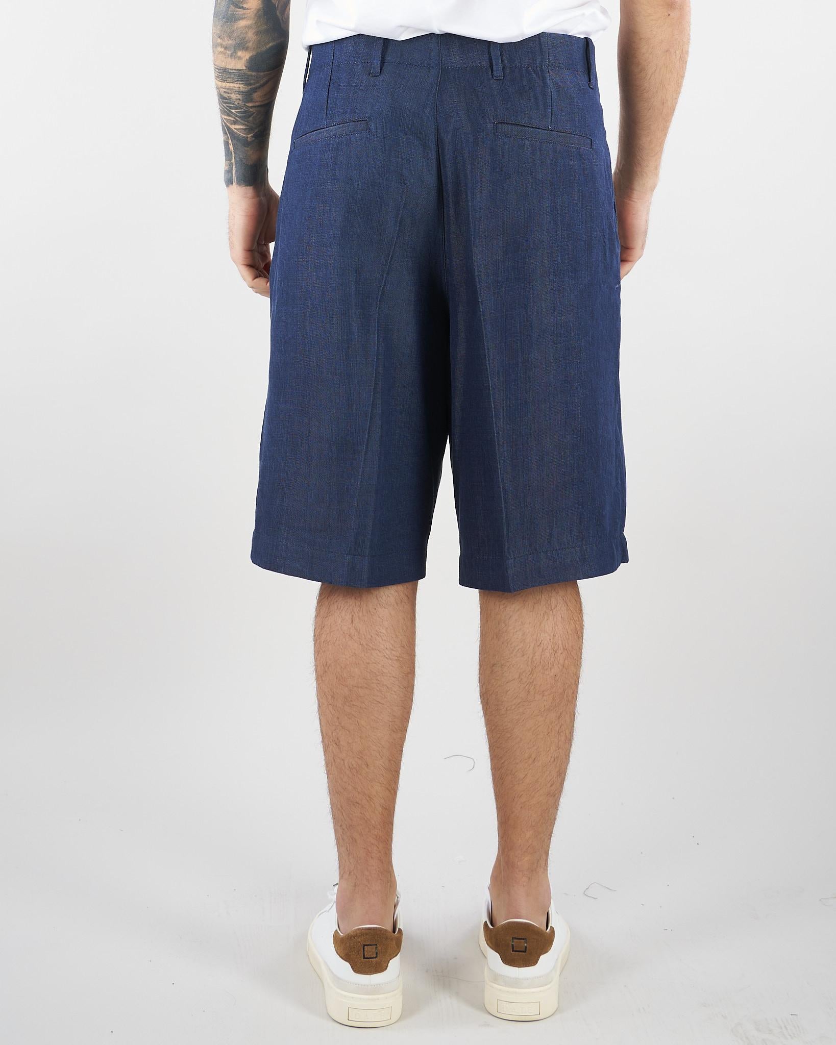 Bermuda Blu con pences effetto Denim BE3711 28 I'M BRIAN 