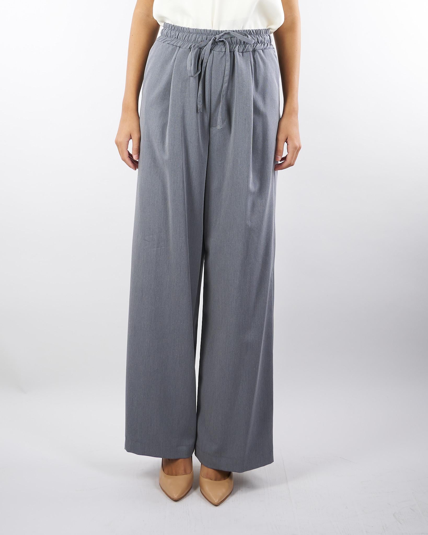 Pantalone Grigio con Coulisse e Laccio TF0374 38 VICOLO 