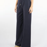 Pantalone Blu con coulisse in lana BERARD 8 MAX MARA STUDIO 
