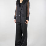 Pantalone Ethan Nero wide leg ETHAN 700 NENETTE 